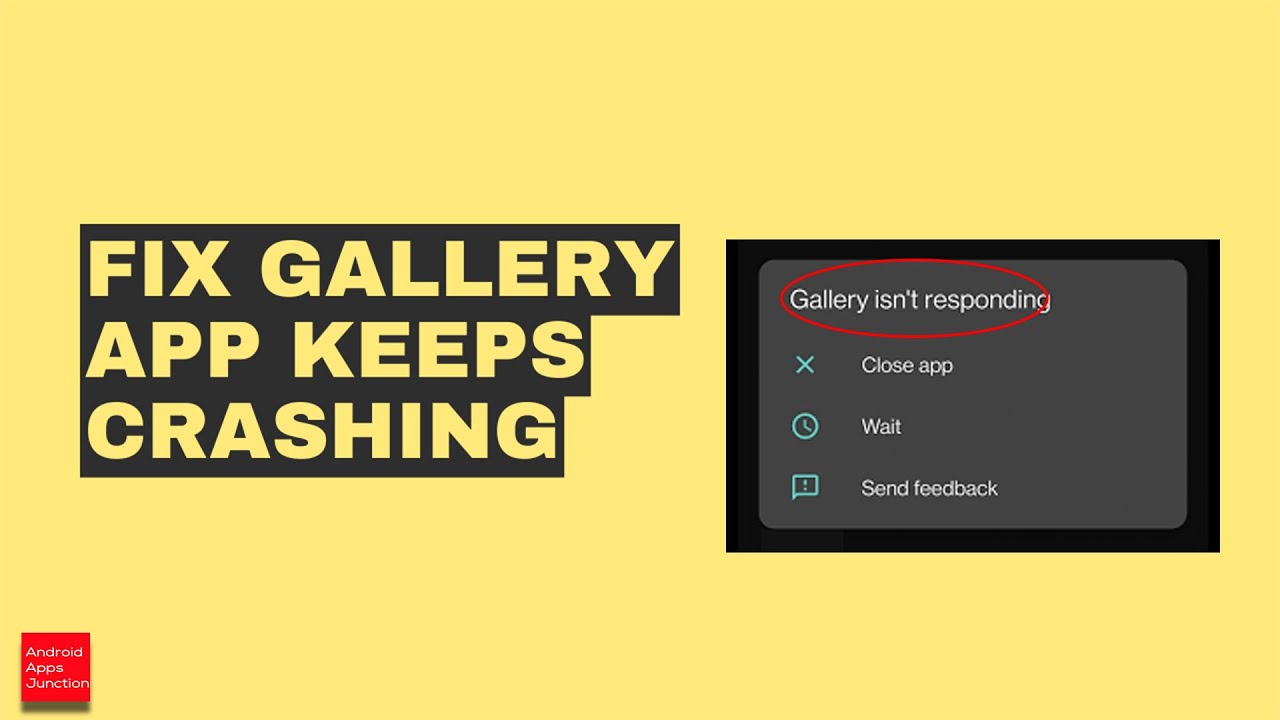 How to Fix if gallery app keeps crashing in your Android device ...