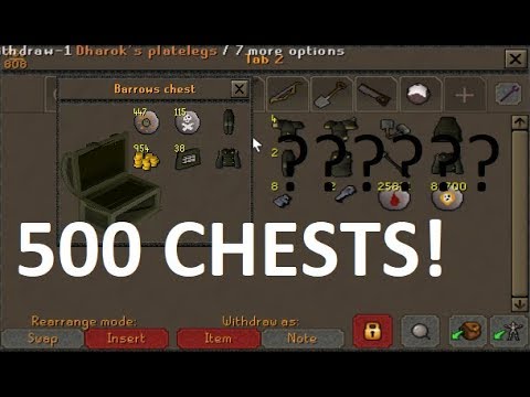 OSRS Loot From 500 Barrows Chests!