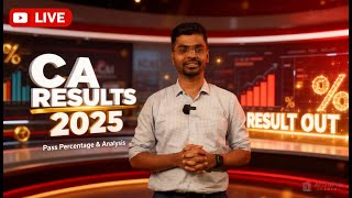 🔴 CA Results September 2025 LIVE | ICAI Pass Percentage | ArivuPro