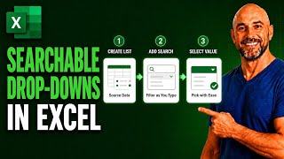 Create Searchable Drop-Down List in Excel | Dynamic & Auto-Updating!