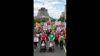Mega Strike In Nz. More Than 120,000 Workers, Including Teachers And Nurses, Strike. 23Rd Oct 2025.