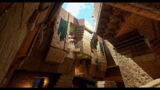 UT4 DM Temple Z Walkthru and BOT Gameplay