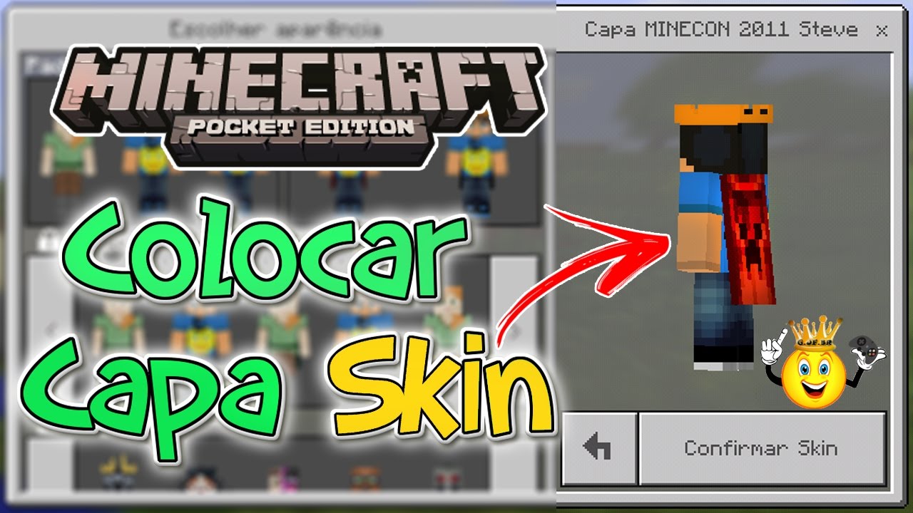 Como deixar sua skins mais realista no -Minecraft-pelo celular:tutorial  minecraft 