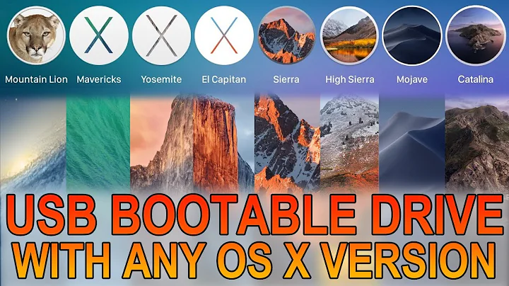 How to create a bootable USB with Any Mac OS X version - Terminal codes in the video description