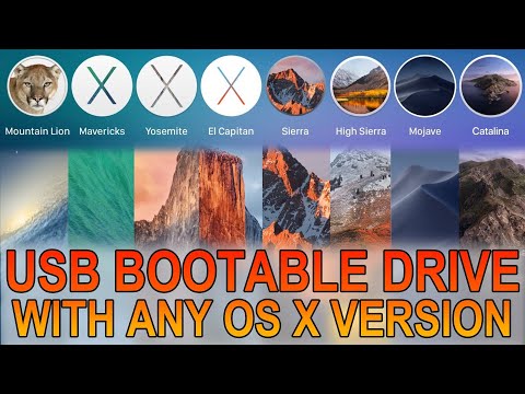 How to create a bootable USB with Any Mac OS X version - Terminal codes in the video description