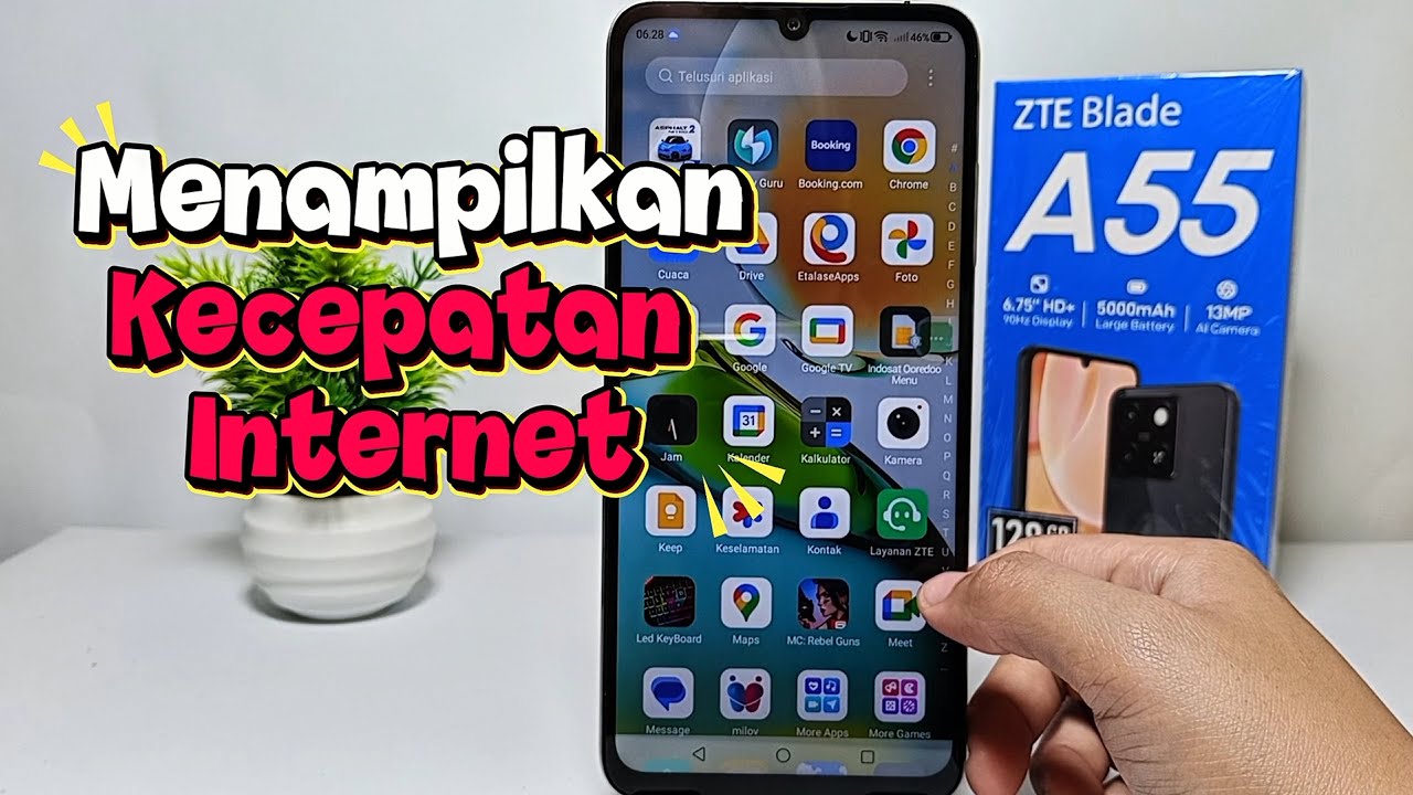 Cara Menampilkan Kecepatan Internet Di Hp ZTE Blade A55/A35