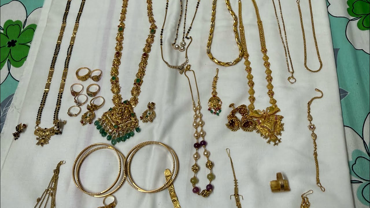 My complete gold jewelery collection with details#viral #trending#vlog#jewellery#gold#goldcollection