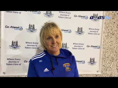 St Vincents camogie co-manager Aoife Drumgoole speaks to DubsTV after Go Ahead Senior 1 final win
