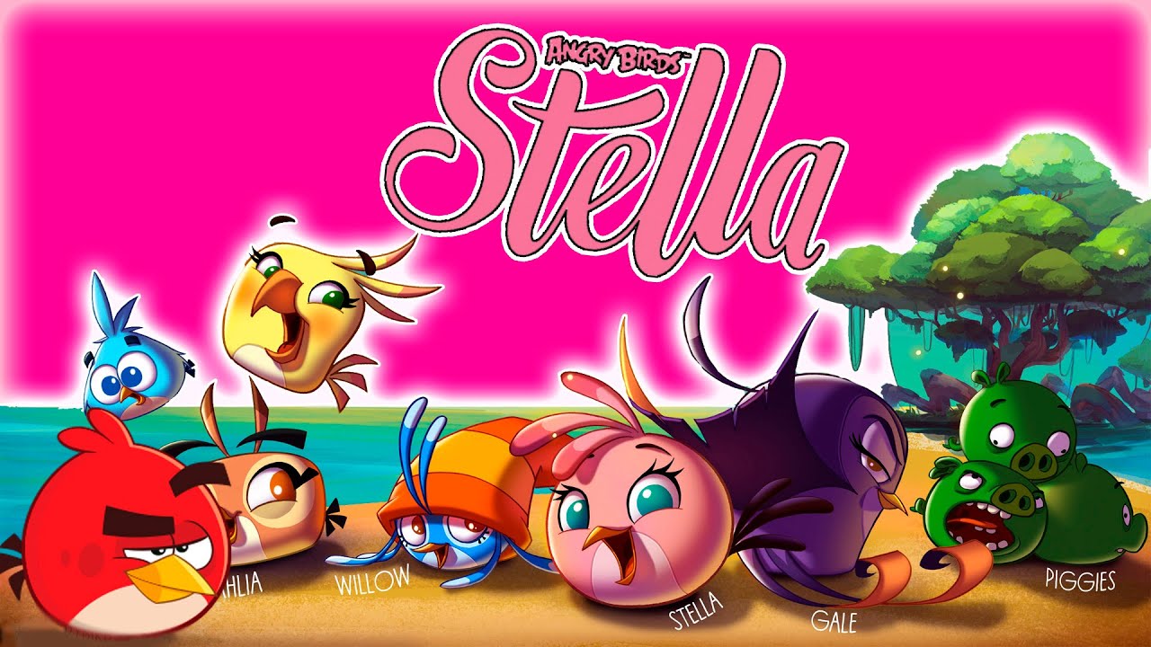 How to draw Angry birds Stella Как нарисовать Энгри Бердз Стелла - YouTube