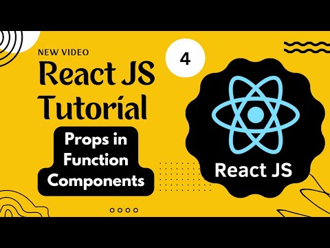React Course #4 - React full Tutorial - props in Functional Components