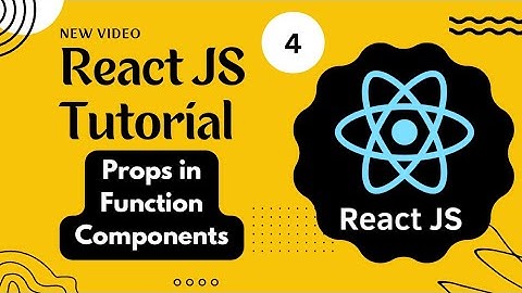 React Course #4 - React full Tutorial - props in Functional Components