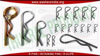 R- pins/ double coil R- clips manufacturers in india www.washersindia.org