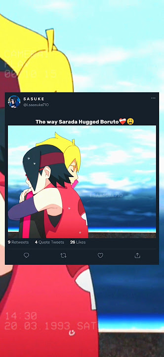 The way Sarada Hugged Boruto ❤️😭 #anime #animedit #borusara #boruto #sarada