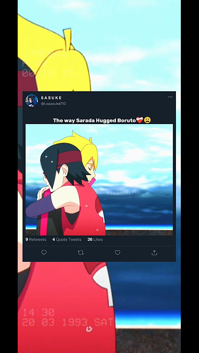 The way Sarada Hugged Boruto ❤️😭 #anime #animedit #borusara #boruto #sarada
