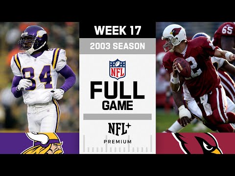 Minnesota Vikings Vs Arizona Cardinals FULL GAME NFL 2003 Season Week 17 