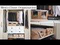 Men's Closet Organization - My Husband's Closet Tour