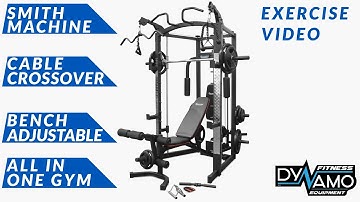 Home Gym & Smith Machine Multi-functional Trainer Exercise Video Reeplex Sm3800