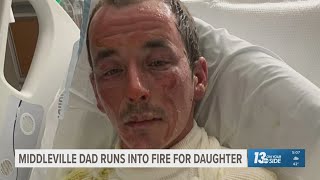 Middleville Father recovering in hospital after saving his daughter from house fire
