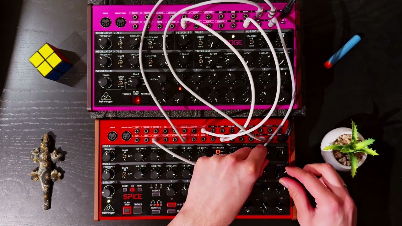 Open Windows - A Moog Patch (#1) with Behringer SPICE and EDGE