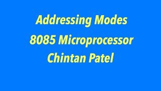 Celebrity Addressing Modes of 8085 Microprocessor Net Worth