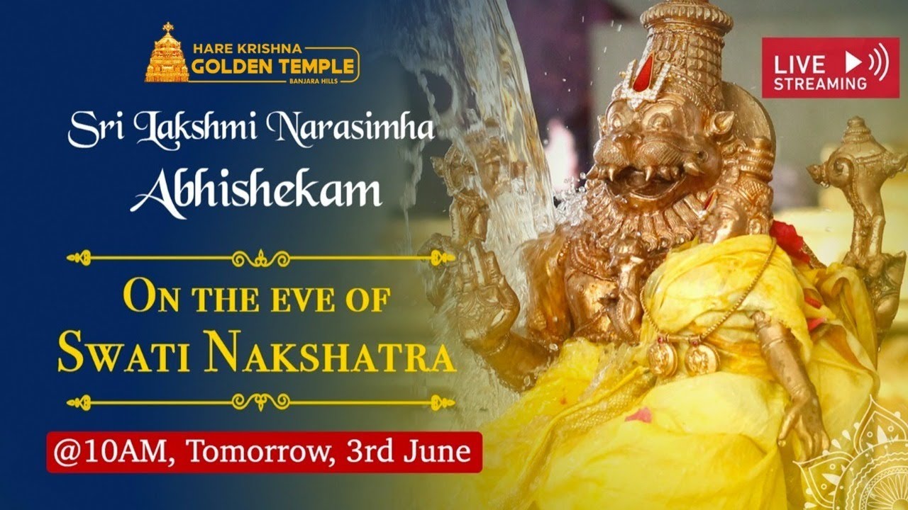 Sri Lakshmi Narasimha Swamy Abhishekam Live | Swaati Nakshtara Abhishekam