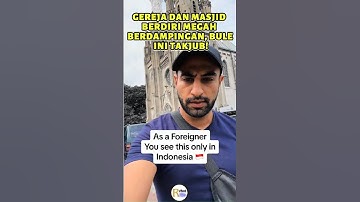 Gereja dan Masjid Berdiri Berdampingan dengan Megah, Bule ini Takjub! #shorts  #videoviral #video