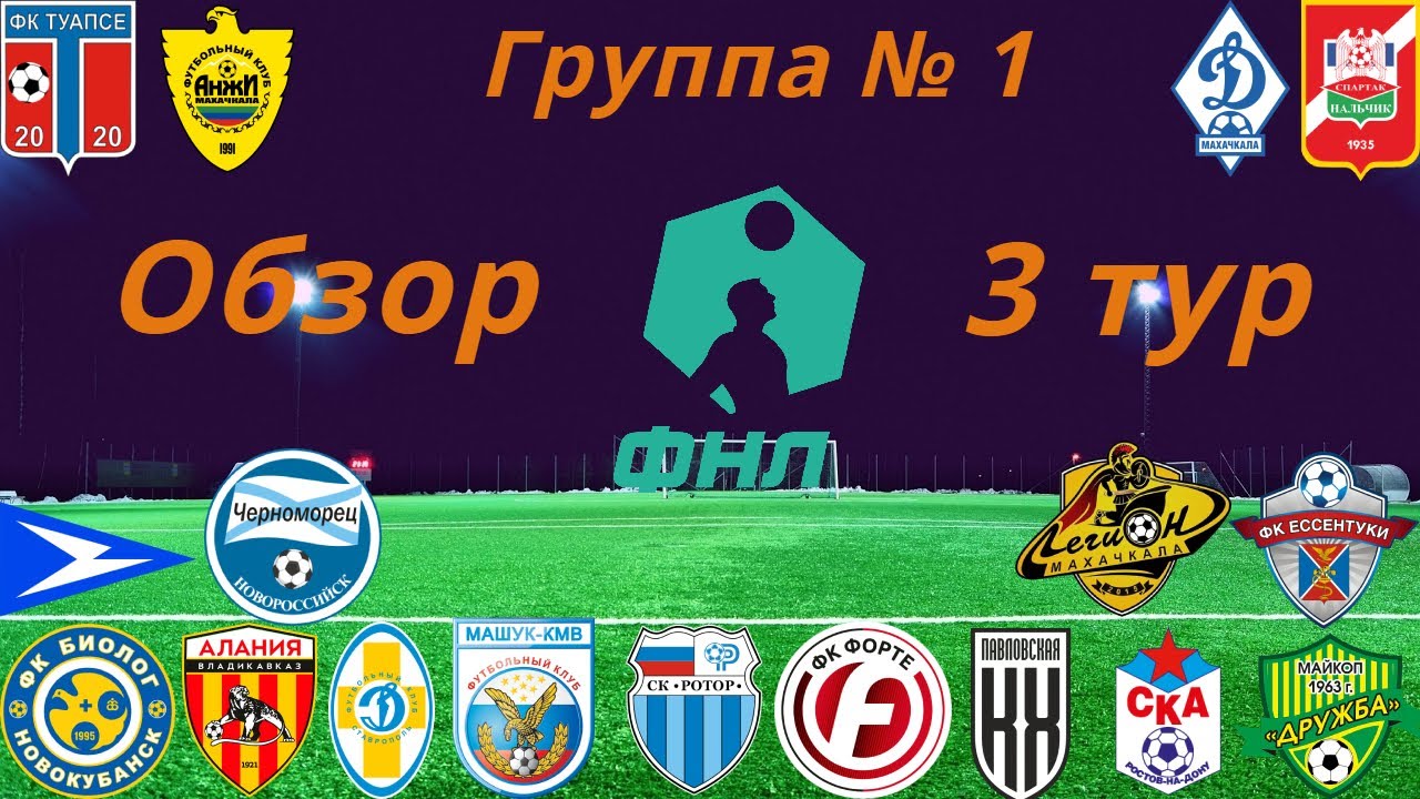 ФНЛ-2. Обзор 3-го тура группа № 1, сезон 2021/22 - YouTube