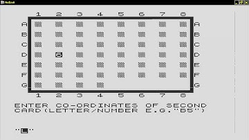 Pairs 1982P  Rushton MEMORY GAME PELMANISM SINCLAIR ZX80 ZX 80 ZX81 ZX 81 Science of Cambridge Ltd