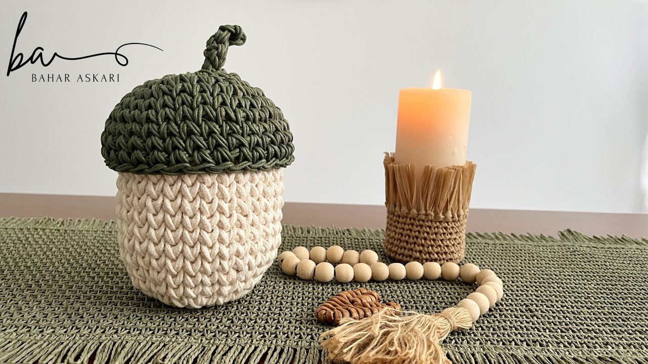 آموزش بافت سبد بلوط