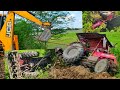 Mahindra 575 Di tractor Accident Rescue By JCB 3DX Backhoe Loader Stunt | JCP Dozer | JCP Machine |