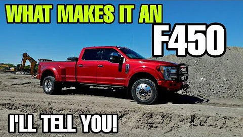 FORD F450 Pickup vs F350 Specs! FAIR COMPARISON?