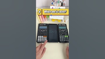 Which calculator is the faster one?  #newyes #scientificcalculator #casio #maths