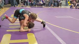 Lyla Moos pins a hammer of a girl.  Tekamah Nebraksa.