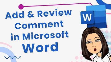 Microsoft Word: Add Review and Comment