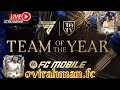 FC mobile gameplay team review and H2H with subscriber's Team of the Year LIVE stream 🔴