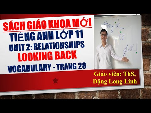 Tiếng Anh lớp 11 (SGK mới) - Unit 2: Relationships - Looking back - Vocabulary - Trang 28