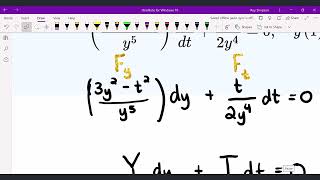 Differential Equations - First-Order Differential Equations - Solving an Exact Equation (IVP)