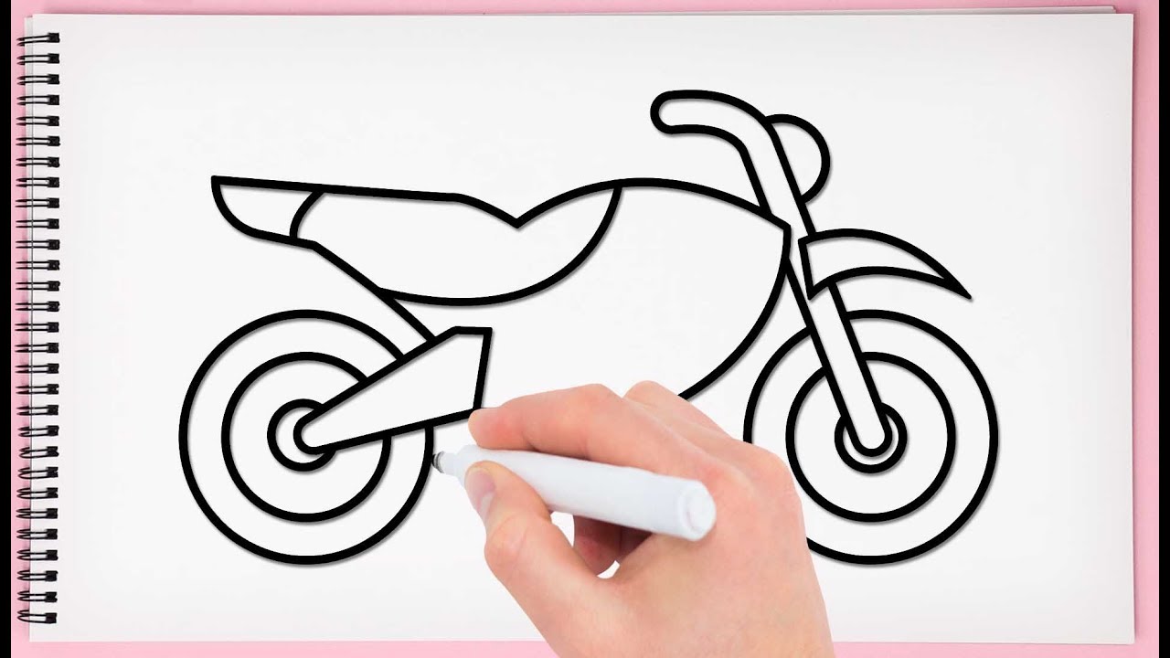 Featured image of post Easy Bike Line Drawing Super bike racing concept vector illustration