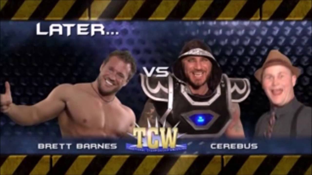 Brett Barnes vs Cerebus w/ Boyd Bradford, Manager TCW Wrestling YouTube