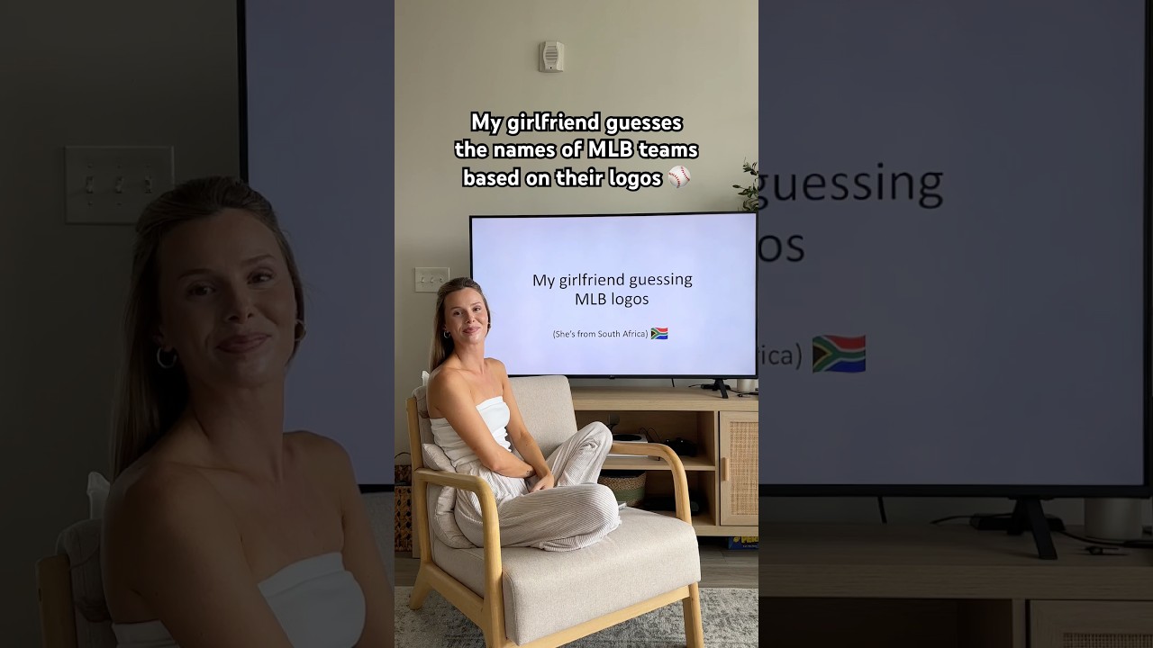 My girlfriend guesses the names of MLB teams based on their logos 