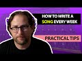 How I write a new song each week (for 10 years now) - Creating guitar lesson material