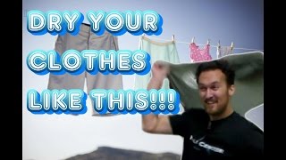 Kali life hack - drying your clothes