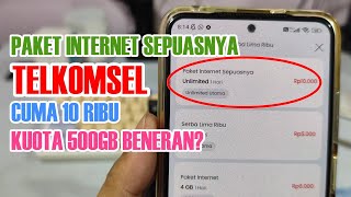 Beneran Dapat 500GB Paket Telkomsel Unlimited Sepuasnya 10 Ribu Cek di Aplikasi Mytelkomsel screenshot 5