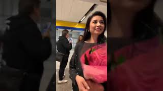 Regine Velasquez&#39;s arrival in YYC Calgary Int&#39;l airport