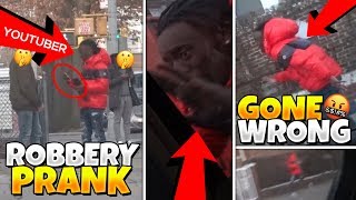 I ROBBED A YOUTUBER IN NY FOR A PRANK BUT IT WENT WRONG FAST!