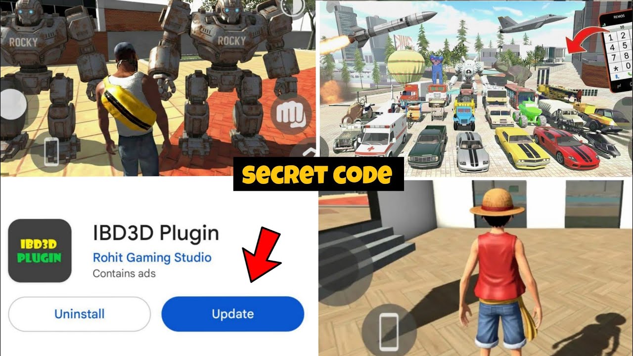 NEW UPDATE All SECRET CHEAT CODES? IN INDIAN BIKE DRIVING 3D NEW UPDATE 2025