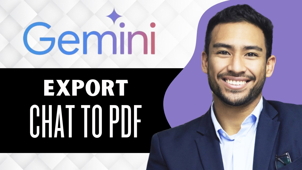 Guarda How to Export Gemini Chat to PDF (Full Guide) su YouTube Guarda How to Export Gemini Chat to PDF (Full Guide) su YouTube
