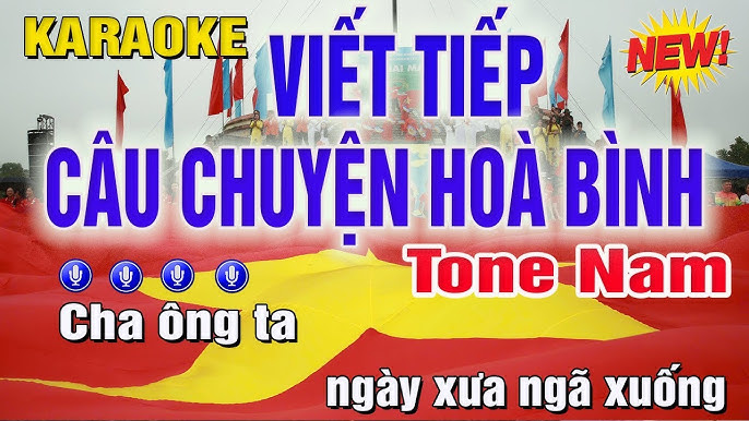 Viết Tiếp Câu Chuyện Hoà Bình Karaoke Tone Nam (Fm) Beat Phối Mới | Trung Hiếu