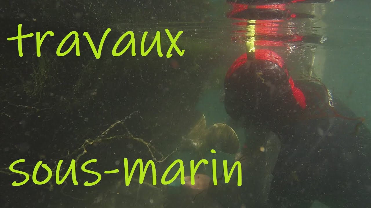 55- Entretien de la coque du voilier et changement des anodes sous l'eau 🥽 [⛵Voilier La Désirade ]