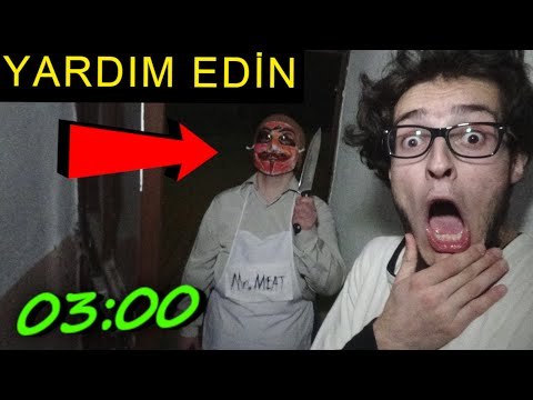 GECE 3'te MR MEAT ET ADAM PEŞİMİZDE !! EVİME GELDİ YARDIM EDİN ( Mr. Meat,Et Adam Oyunu )